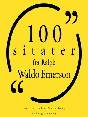 cover image of 100 sitater fra Ralph Waldo Emerson